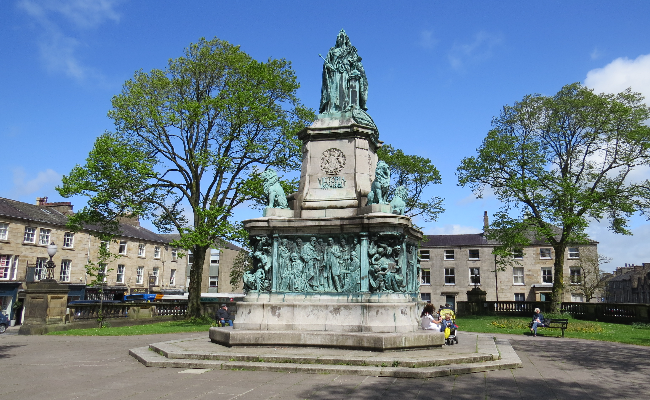 Queen Victoria memorial in Lancaster